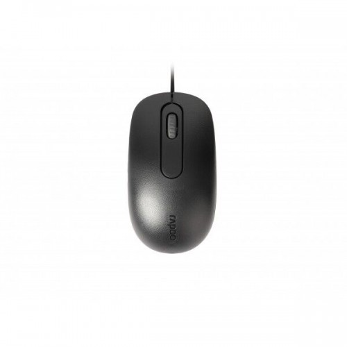 Rapoo N200 Wired Mouse Black - 18548