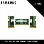 Samsung 16GB DDR4 PC4-21300, 2666MHZ, 260 PIN SODIMM, 1.2V, CL 19 Laptop ram Memory