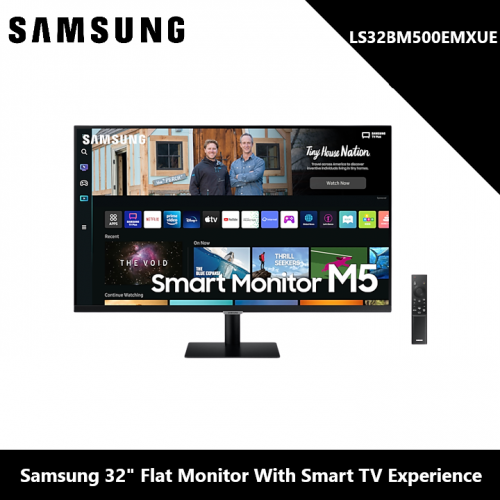 Moniteur plat Samsung LS32BM500EMXUE 32" avec expérience Smart TV