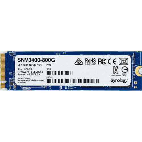 Synology 800GB SNV3400 NVMe M.2 2280 SSD