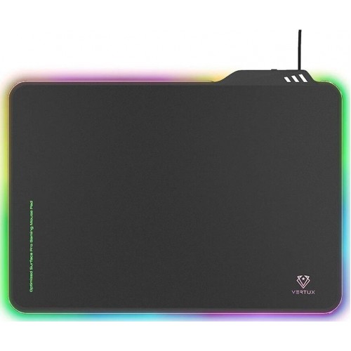 Vertux (VE.FLUXPAD.NC) FluxPad Optimized Surface, Low Resistance Slim LED, Cable Length 120cm, Input 5V, 1A, Pro-Gaming Mouse Pad