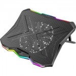 Vertux (VE.GLARE.NC) Glare Quiet RGB Cooling Laptop Stand With Rainbow LED Lights