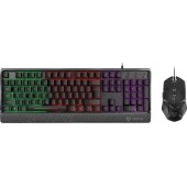 Vertux (VE.ORION-EA.NC) Wired Gaming Mouse And Keyboard Combo, Black