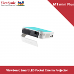 ViewSonic M1 mini Plus Smart LED Pocket Cinema Projector with JBL Speaker