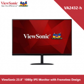 ViewSonic VA2432-h 23.8” 1080p IPS Monitor with Frameless Design