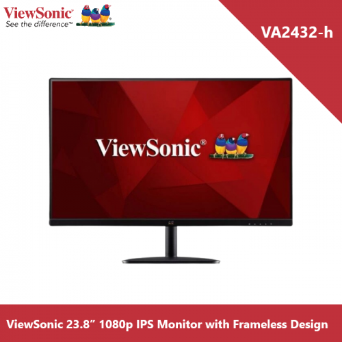 Moniteur IPS ViewSonic VA2432-h 23,8" 1080p avec conception sans cadre