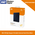 WD 2TB My Passport Portable External Hard Drive Black