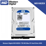Western Digital WD10EZEX 1TB WD Blue PC Hard Drive HDD - 7200 RPM, SATA 6 Gb/s, 64 MB Cache, 3.5"  