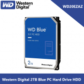 Western Digital WD20EZAZ-WD 2TB Blue PC Hard Drive HDD - 5400 RPM, SATA 6 Gb/s, 256 MB Cache, 3.5"
