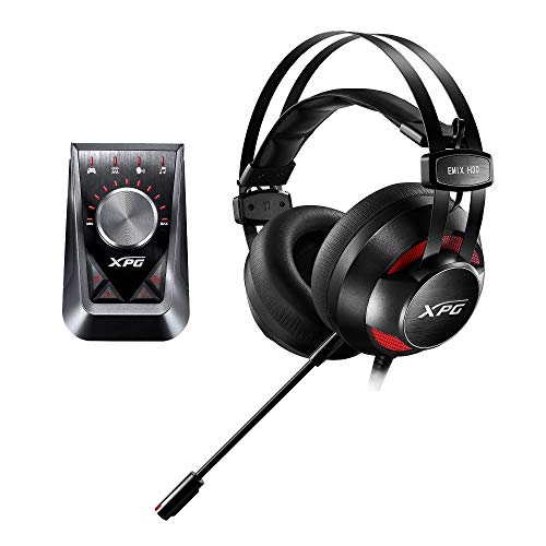 XPG EMIX H30 Wired Headset and SOLOX F30 Amplifier Gaming Audio Set Bundle - MIX-H30-SE