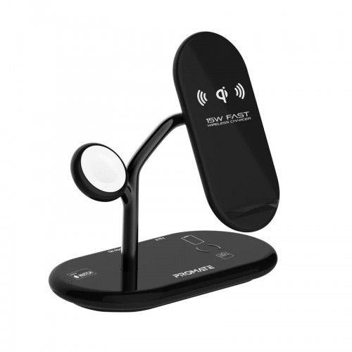 Station de recharge sans fil haute vitesse 4 en 1 certifiée Promate Bonsai MFi