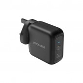 Promate GaNPort‐90PD Power Delivery GaNFast™ Charging Adaptor, Back