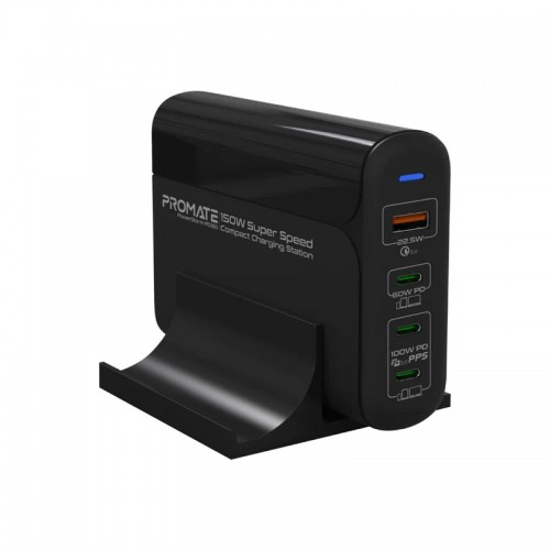 Promate PowerStorm‐PD150-B 150W Super Speed Compact Charging Station