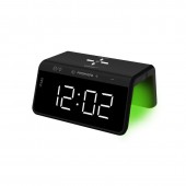 Promate TimeBridge‐Qi Multi-Function LED Alarm Clock with 10W Wireless Charger