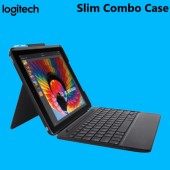 Logitech 920-009047 Slim Combo Case With Detachable Backlit Bluetooth Keyboard For iPad 5th & 6th Gen (UK Version) - Black