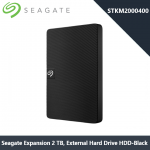 Seagate STKM2000400 Expansion 2 TB, External Hard Drive HDD-Black