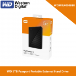 WD WDBPKJ0050BBK 5TB Passport Portable External Hard Drive