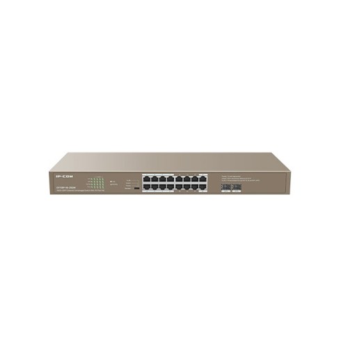 IP-COM G1118P-16-250W-16GE+2SFP Switch With 16-Port PoE