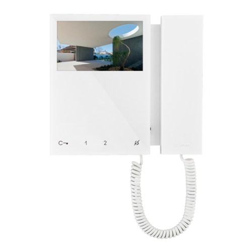 Comelit Mini Colour Monitor With Handset White 6701W