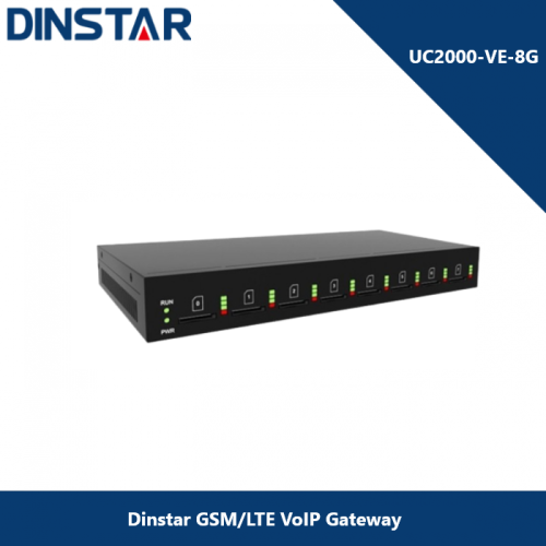 Dinstar UC2000-VE-8G GSM VoIP Gateway