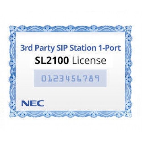 NEC BE116746 SIP 3rd Party 1-Port License