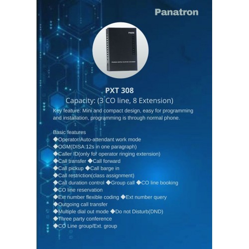 Panatron PXT 308 PABX