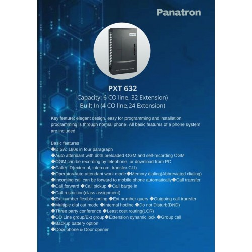 Panatron PXT 632 PABX