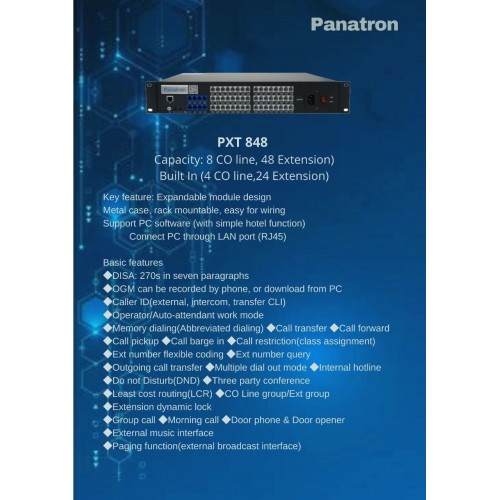 Panatron PXT 848 PABX