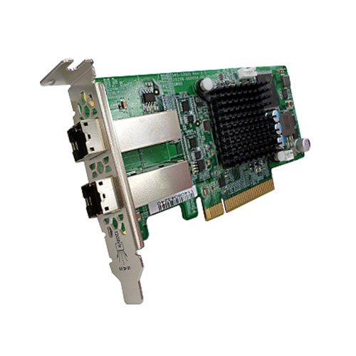 QNAP 820S-B3408 Adaptateur de bus hôte Mini SAS 2 ports pour boîtiers de stockage QNAP TL SAS JBOD