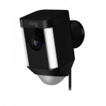 Ring 8SH2P7-BEU0 Spotlight Cam Smart Security Camera with Built-in Wi-Fi & Siren Alarm, Wired - Black