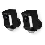 Ring 8X81X7-BEN0 Spotlight Cam Battery Outdoor (2 PACK) , Black