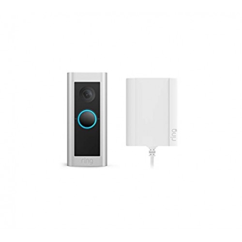 Ring B08F7N7CVV Video Doorbell Pro 2 with Plug-In Adapter