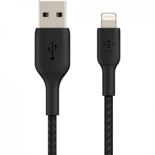 Belkin CAA002bt-1M-BK braided Lightning to USB-A Cable (1M, Black)