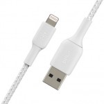 Belkin CAA002bt-2M-WH Braided Lightning to USB-A Cable (2M , White)