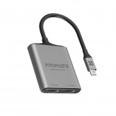 Promate MediaLink‐H2 4K High Definition USB-C to Dual HDMI Adapter