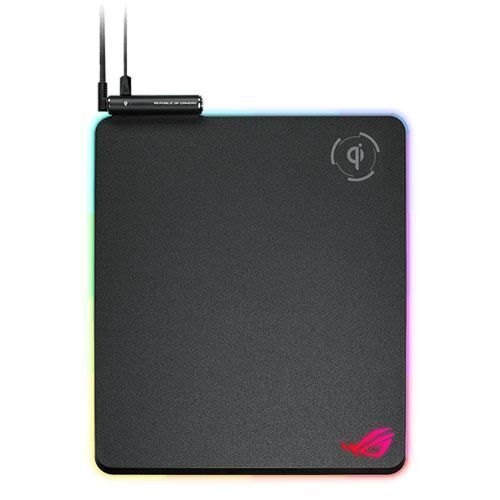 Asus (90MP0120-B0UA00) NH01-ROG Balteus Qi Tapis de souris de jeu rigide RVB avec chargement sans fil