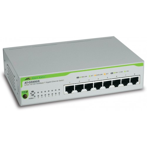 Allied Telesis AT-GS900-8 Commutateurs Gigabit Ethernet non gérés