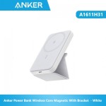 Anker A1611H31 Power Bank Wireless Core Magnetic With Bracket  - White
