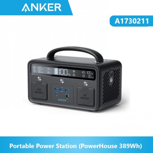 Anker A1730211 Portable Power Station (PowerHouse 389Wh)