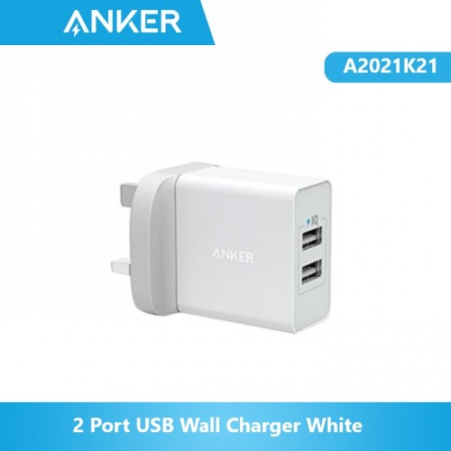 Anker A2021K21 2 Port USB Wall Charger White