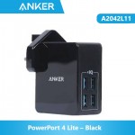 Anker A2042L11 PowerPort 4 Lite – Black