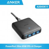 Anker A2045K11.BK PowerPort Slim 65W PD+4 Charger - Black