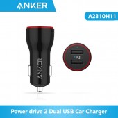 Anker A2310H11 Power drive 2 Dual USB Car Charger Black