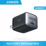 Anker A2663K11 Nano II USB-C Wall Charger Black