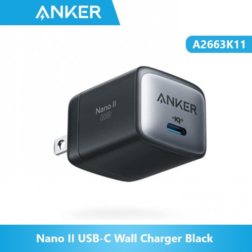 Anker A2663K11 Nano II USB-C Chargeur mural Noir