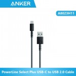 Anker A8023H11 PowerLine Select Plus USB-C to USB 2.0 Cable - Black