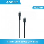 Anker A8033H11 Select+ USB C to USB C 6ft Black