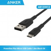 Anker A8133H12 Powerline Plus Micro USB Cable 1.8m Black OX