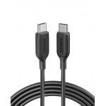 Anker A8856H11 6ft/1.8m PowerLine III USB-C to USB-C 2.0 100W Cable – Black 