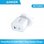 Anker AN.A2712H21.WT PowerPort III 65W POD 3 Plug Version Chrger